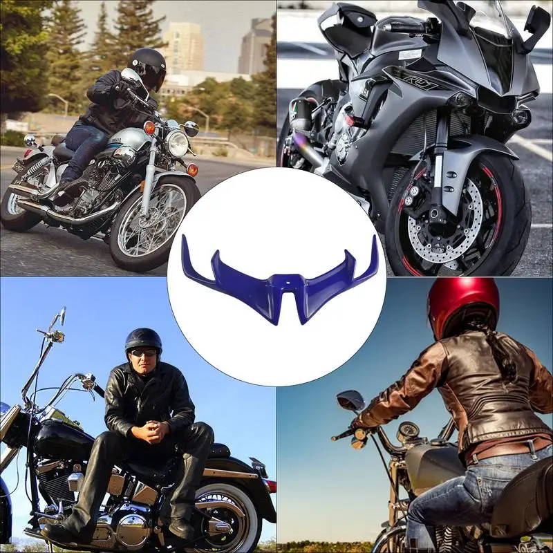 New Motorcycle Front Fairing Winglet Wing Cover Trim Universals For Motobike Shark Fin Beak Wing Side Spoilers Moto Accessories