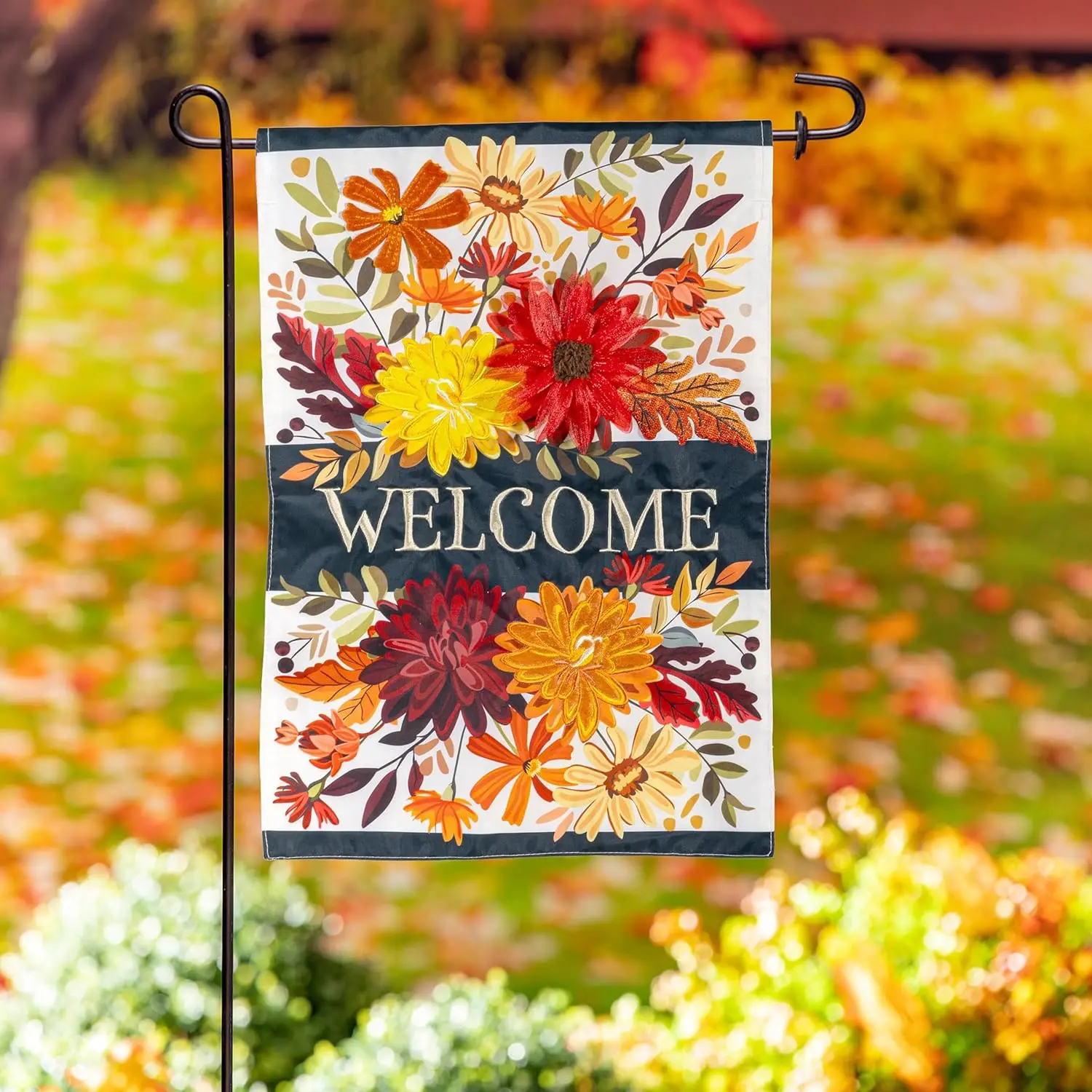 Evergreen Flag Fall Garden Flags 12x18 Double Sided, Small Garden Flags for Outside, Autumn Decorations for Home, Porch, Yar EEZ