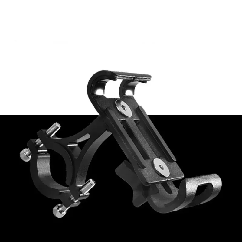 Aluminum Alloy Motorcycle Bike Phone Holder Anti-slip MTB Bike Phone Mount Bracket Universal Bicycle Phone Stand for Smartphones