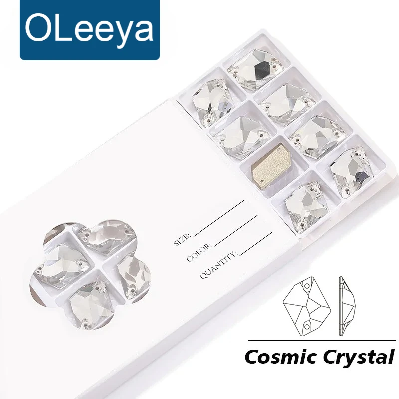 

OL فا космическая фаска пришить стразы высококачественный кристалл k9 стеклянный блеск с плоской задней частью швейные стразы с бриллиантами для свадебного платья