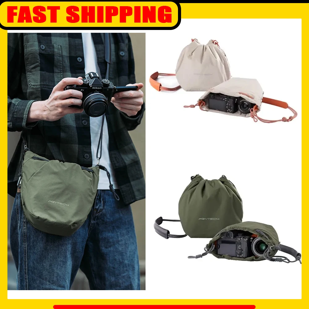 

PGYTECH OneGo сумка на шнурке, сумка для беззеркальной камеры, сумка для хранения объектива зеркальной фотокамеры, чехол для камеры Fujifilm Canon Sony Nikon