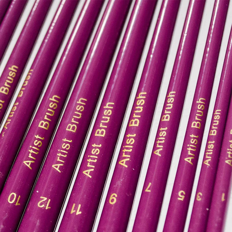 12/6 Pcs Künstler Pinsel Set Aquarell Runden Spitzen Nylon Spitze Haar Multifunktions haken linie kurze spitzen Stift