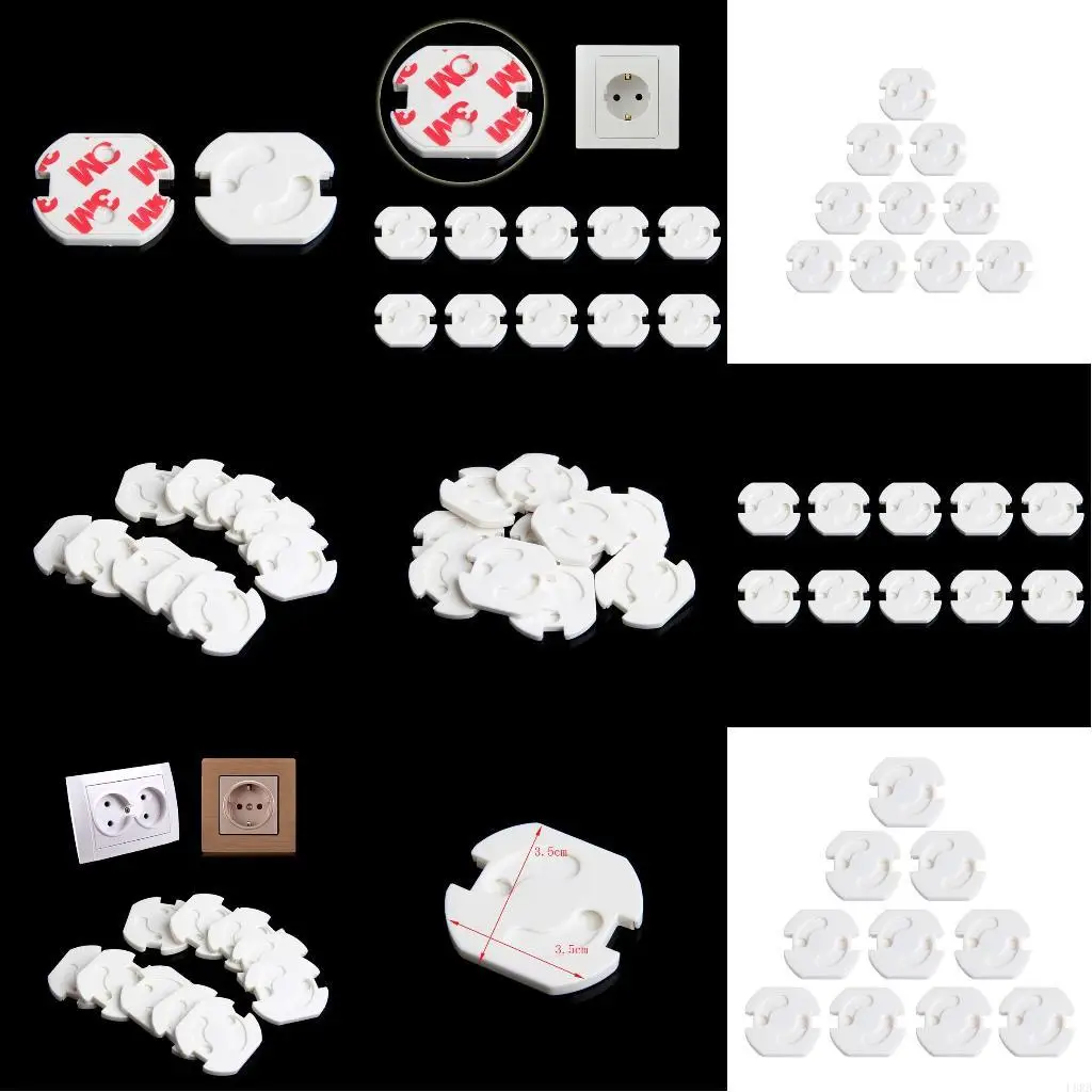 

10 шт., розетка, вилка, защитная белая крышка, антиэлектрическая защита для детей L8RB