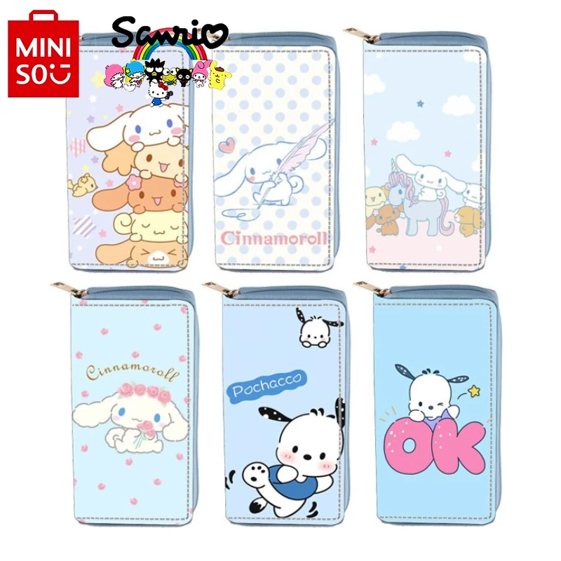 

Miniso Sanrio Women's Wallet Fashionable and High Quality Women's Long Wallet Fresh and Multi Functional Storage Card Bag