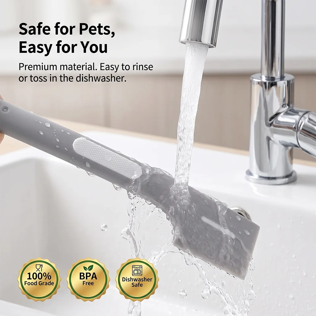 Silicone Pet Canned Food Spoon - огляд і ціна Pet Supplies Dog Food