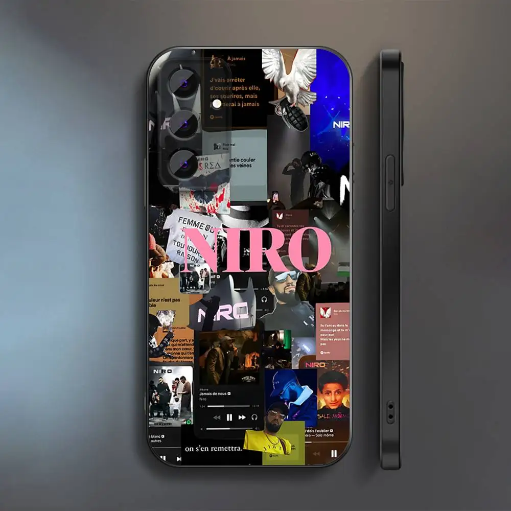 N-NIRO OX7 เคสโทรศัพท์สำหรับซัมซุง S 25,24,23,22,30,21,10,9,อัลตร้า,พลัส,ไลท์,FE,4,5 G เคสสีดำนุ่ม