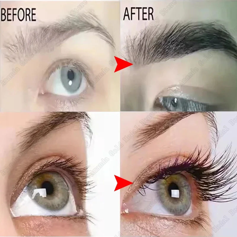 2w1 Szybkie serum na porost rzęs 7 dni Naturalny wzmacniacz rzęs Dłuższe Pełniejsze Grubsze Curling Lash Leczenie Pielęgnacja oczu Makijaż Nowy