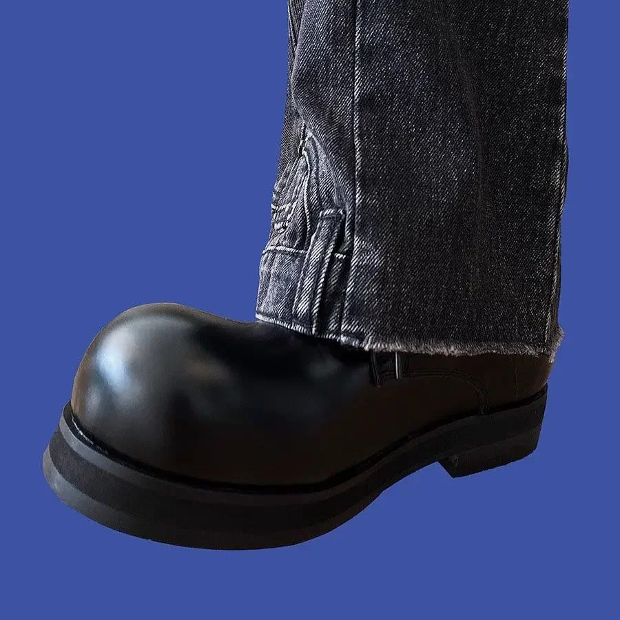 2026 Men's Thick Soles Increase Height Leather Casual Hairstylist Trendy Niche Design Sense Big Head Derby Shoes
