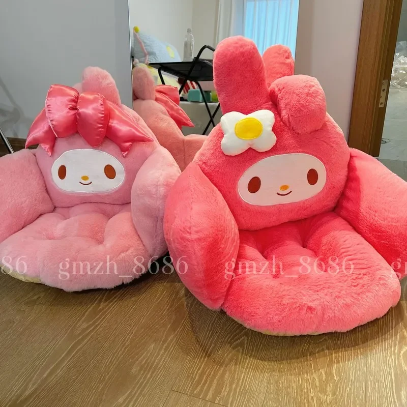 

Sanrio My Melody плюшевая подушка для стула с героями мультфильмов, удобная подушка для сиденья Hello Kitty, подушка для спинки, мягкая утолщенная подушка для домашнего декора