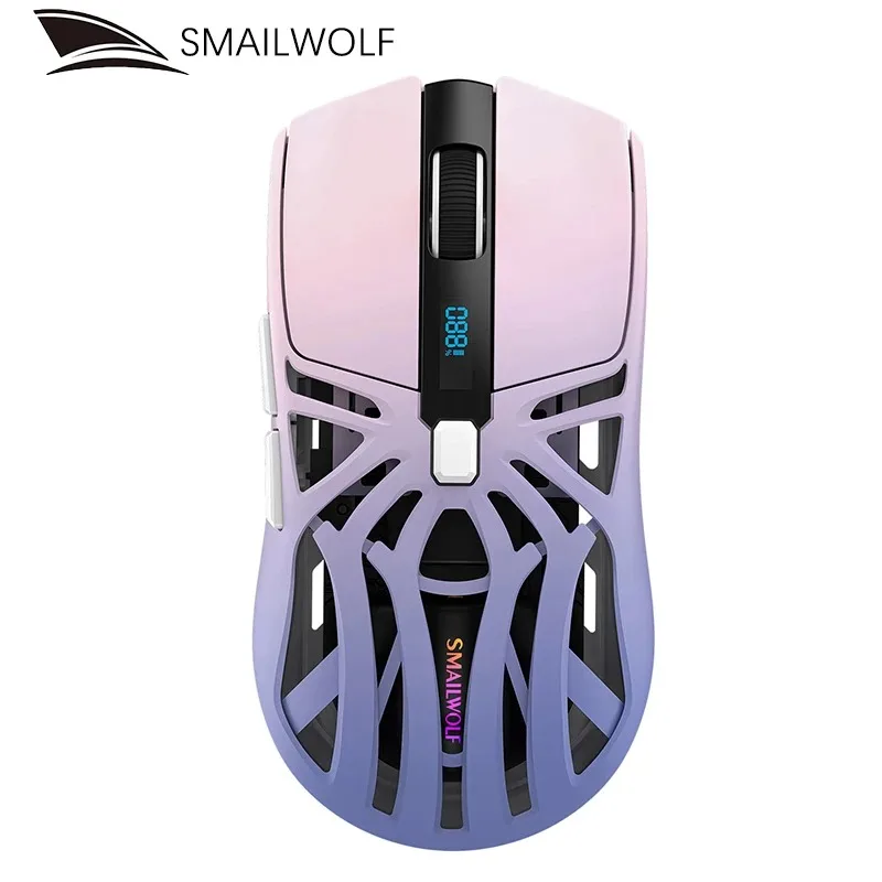 SMAILWOLF RS8 Gaming Mouse Bluetooth 2.4G Wireless Tri-Mode Lightweight Hollow Design 1K Return Work Computer Long Battery Life — product photo 1 of 1