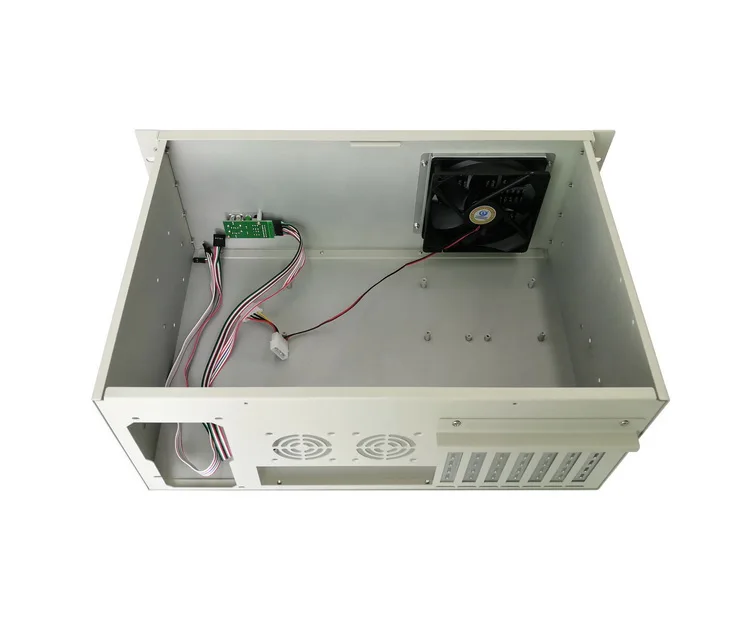 Короткое шасси 4U, глубина 30 см, промышленное промышленное оборудование управления, сервер хранения с ЧПУ, алюминиевое панельное шасси