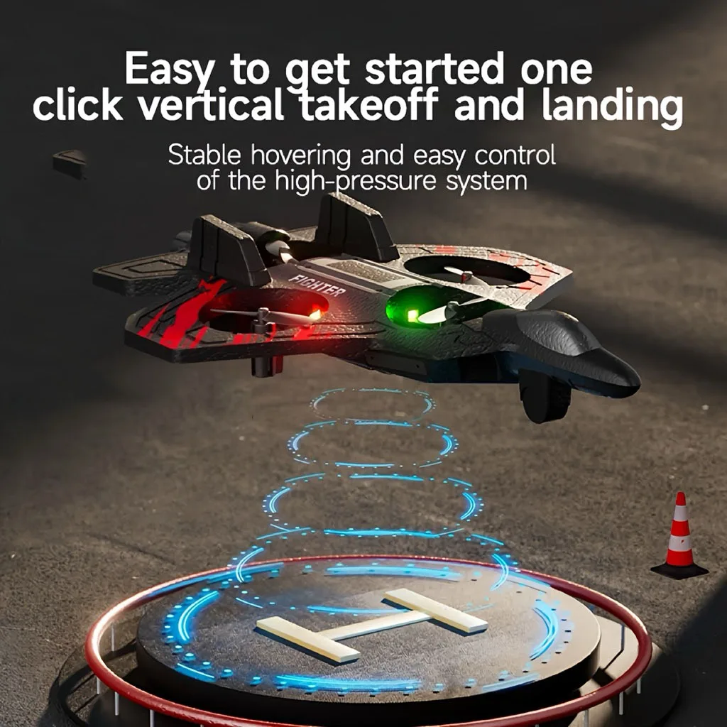 نفاثة مقاتلة جديدة يتم التحكم فيها عن بعد مع أضواء باردة تدوم طويلاً 360 درجة ° فليب التفاف حول رحلة هدية عيد الميلاد للطائرات