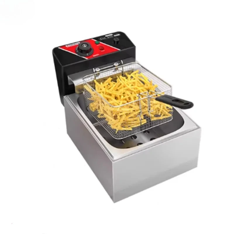 3000W electric frying pan, oil oven, adjustable temperature control fried chicken rack, French 10L french fry machine, heating p