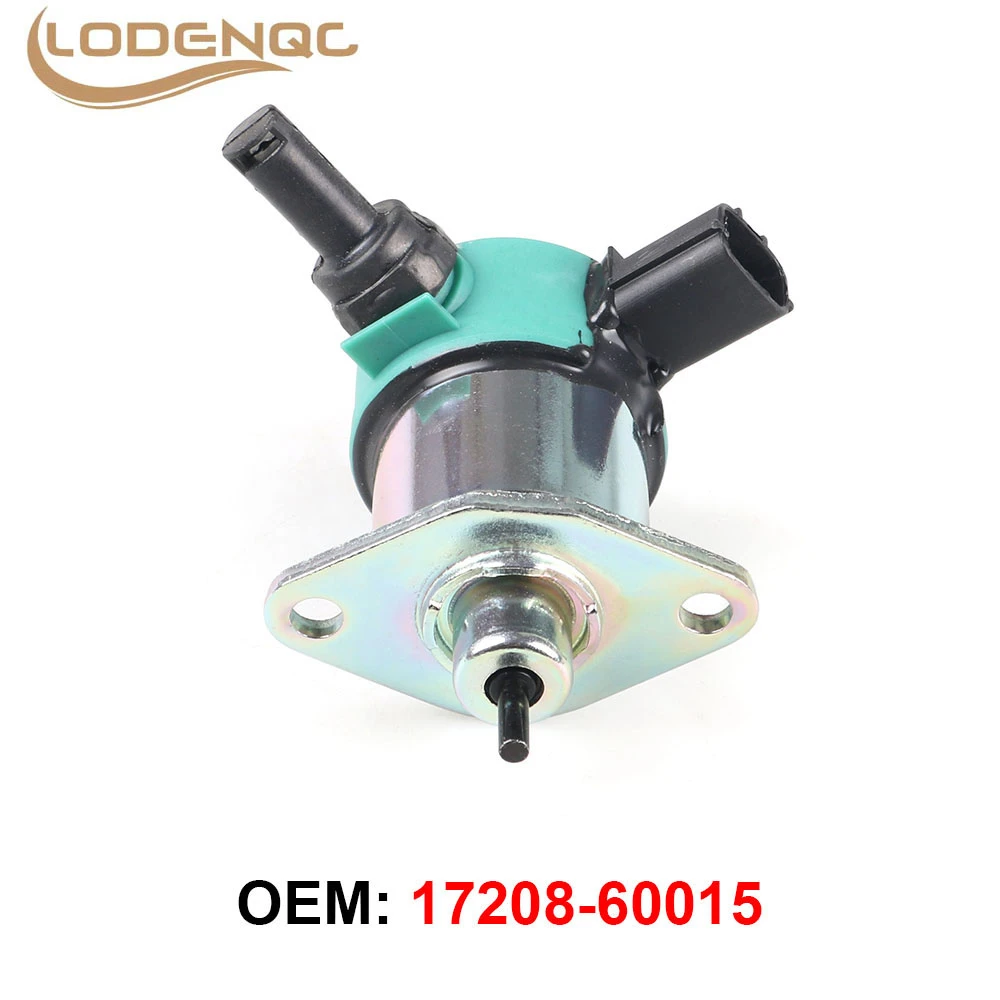 17208-60016 12V Stop Solenoid For Kubota D1005 D1105, D905 17208-60015 Fuel Shutdown Shut Off Solenoid 17208-60010