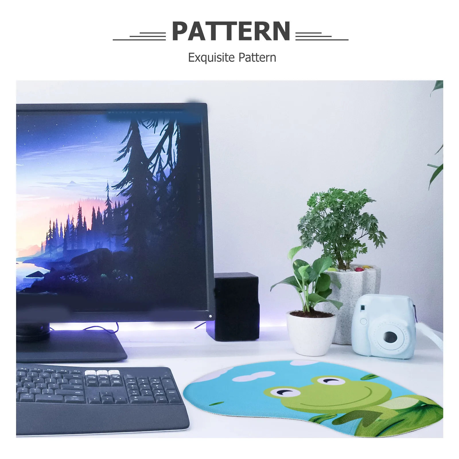 

Frog Mouse Pad Glorious Gaming Computer Unique Gamer Hard Surface Silica Gel for Ergonomic