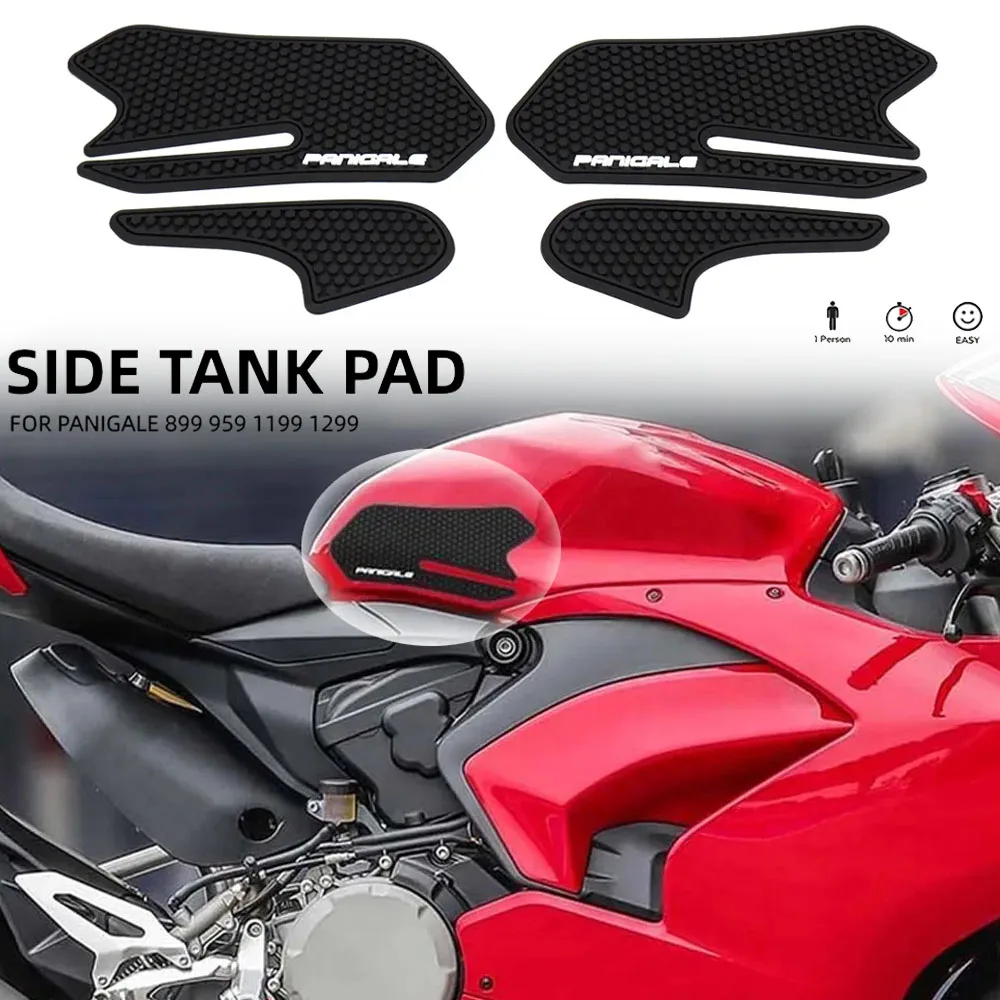 

For DUCATI PANIGALE 899 959 1199 1299 New Motorcycle Protector Anti slip Tank Pad Sticker Gas Knee Grip Traction Side 3M Decal