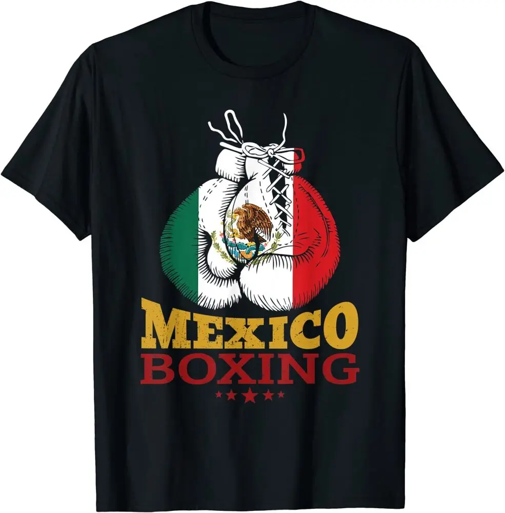 Mexico Flag Boxing Gloves Mexican Pride Design Best T-Shirt   Anime Graphic T-shirts for Men Clothing Women