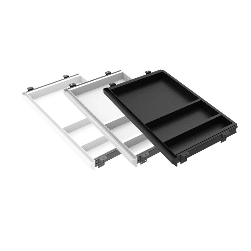 

Simple grid drawer storage the table, invisible drawer the office table, desk storage device