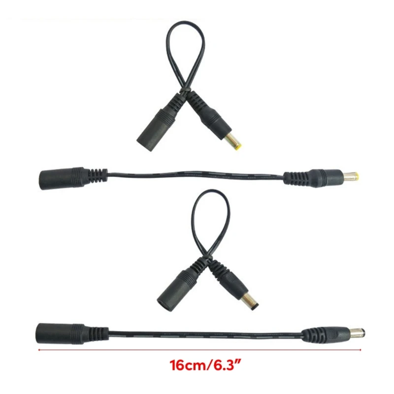 Conector 5,5x2,1mm a DC2507/35135/4017/4817/5525 ​​Cable adaptador macho para lámparas LED enrutador cámara