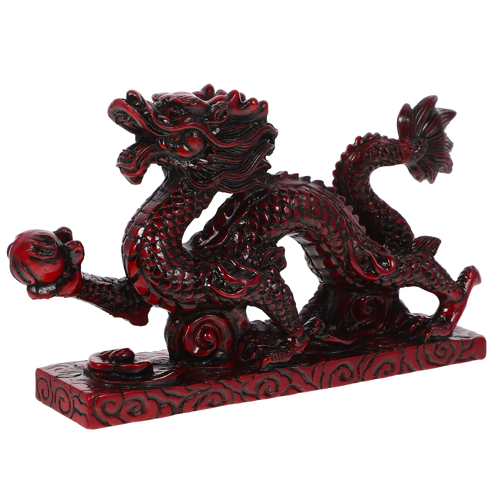 

Chinese Zodiac Resin Dragon Statue Office Animals Frog Skull Ornaments and Decor