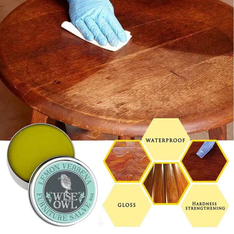 Leather Furniture Salve And Brush 90g Safety Leather Restorer Conditioner Long-Lasting Multifunctional Leather Maintenance