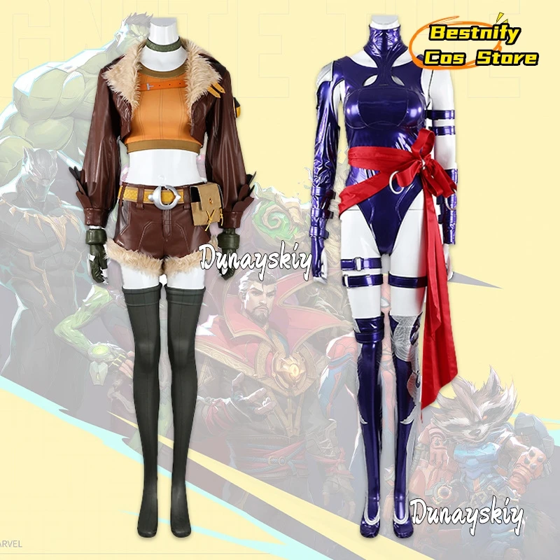 Костюм для косплея Psylocke/белки для девочек, фантастический женский комбинезон для женской маскировки, фантазийные аниме, карнавальные наряды для вечеринок