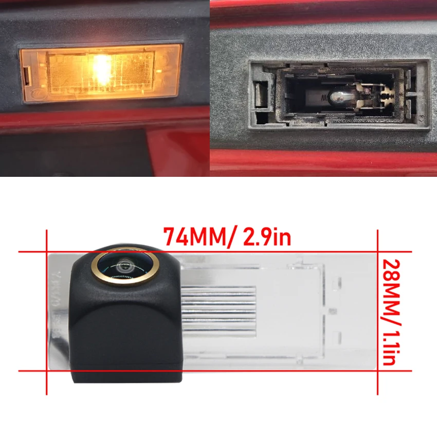 Rear View Camera For Renault Sandero Dacia Sandero II Stepway 2 2012~2020 Backup Reverse Camera license plate Camera AHD Golden