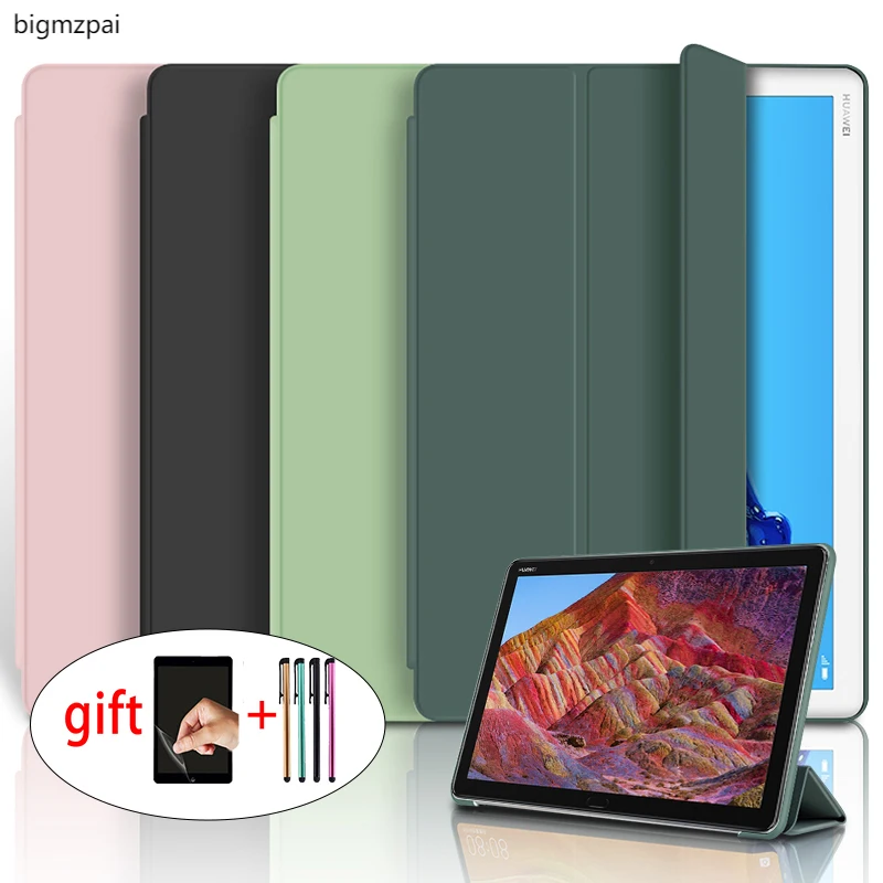 

Чехол для Huawei MatePad 10,4 дюйма, 2022 дюйма, искусственная кожа, MatePad 10,4 дюйма, 2020 дюйма, модель W09/L09/AL00, чехол для планшета + пленка + стилус