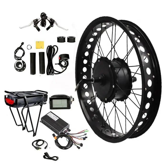 Hoge Prestaties Ebike Kit Dc Motor E Cyclus 350W 500W 1000W 1500W Ebike Conversieset Elektrische E Bike Kit