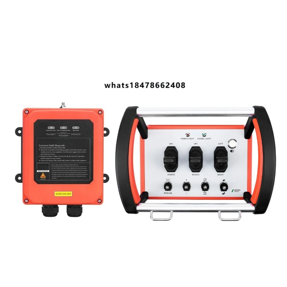 OEM Waterproof Anti-Shock Wireless Hydraulic Remote Controller for Crane with 4 Buttons 100m Range