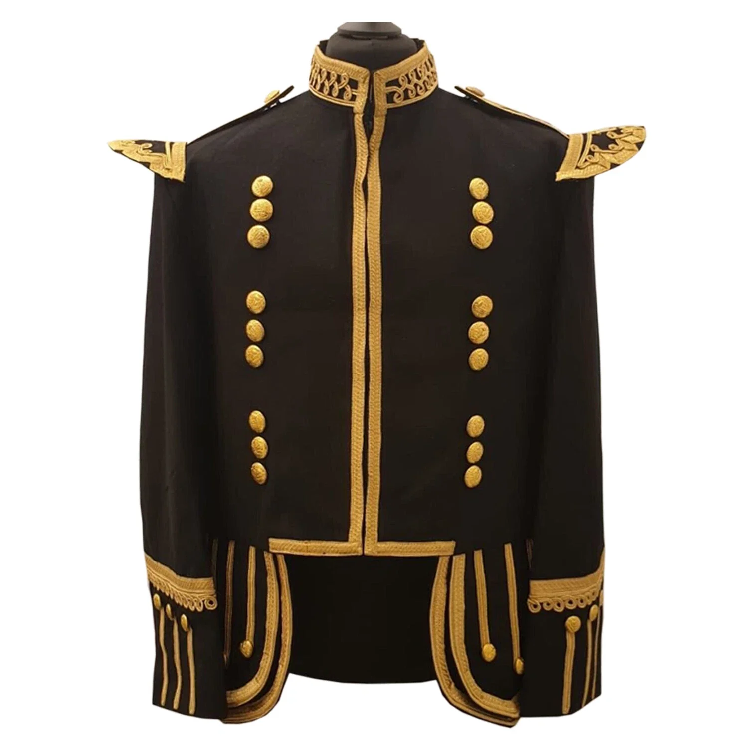 

Men Scottish Regiment Doublet Jacket Military Drummer Doublet Tunic Coat Medieval British Wars Officer Coat Custom Made