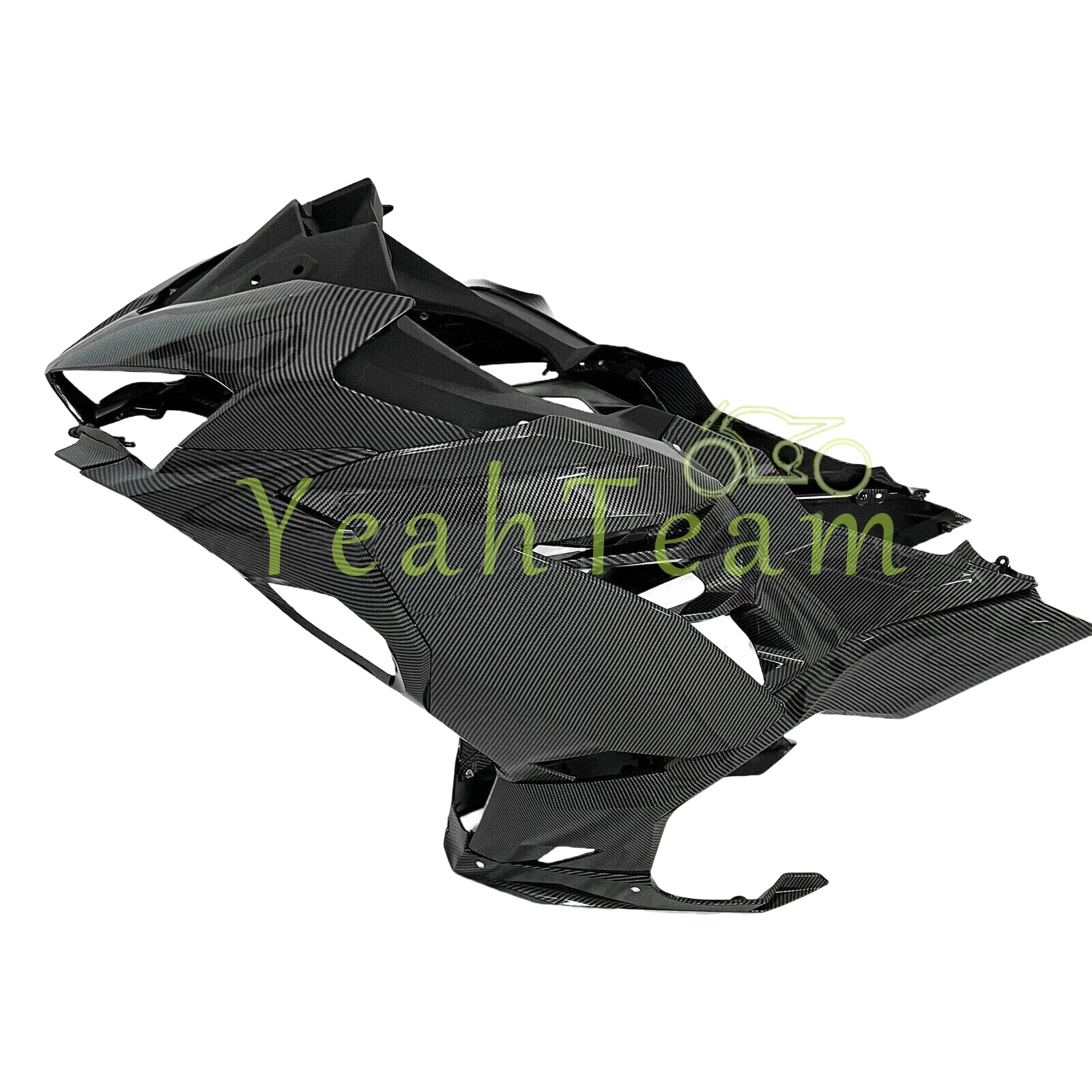 Carenagem completa de fibra de carbono para motocicleta, compatível com kawasaki ninja400 2018-2024 2019 2020 2022 2023, material abs leve