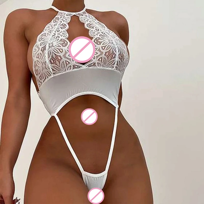 

Сексуальное кружевное нижнее белье, женское сексуальное прозрачное боди без рукавов, ночное белье