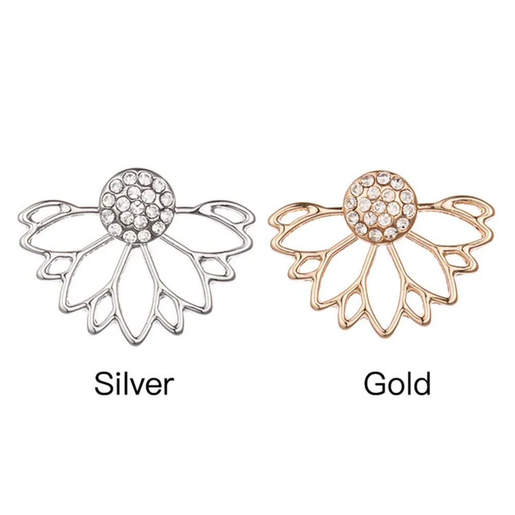 

10pc Earrings Set For Girls Women Kids Mixed Hypoallergenic Fashion Lotus Studs Hollow Jewelry Daily Wear Party Wedding Gift