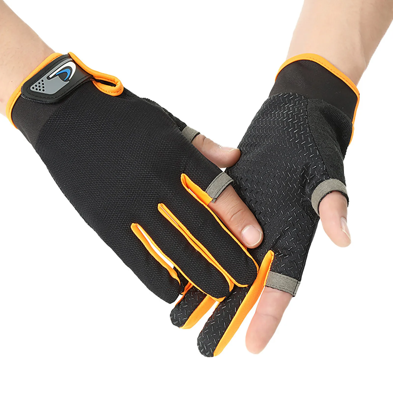 

Men'S And Women'S Cycling Breathable Non-Slip Open-Fingered Cycling Gloves Sunscreen High-Stretch Comfortable Practical Gloves