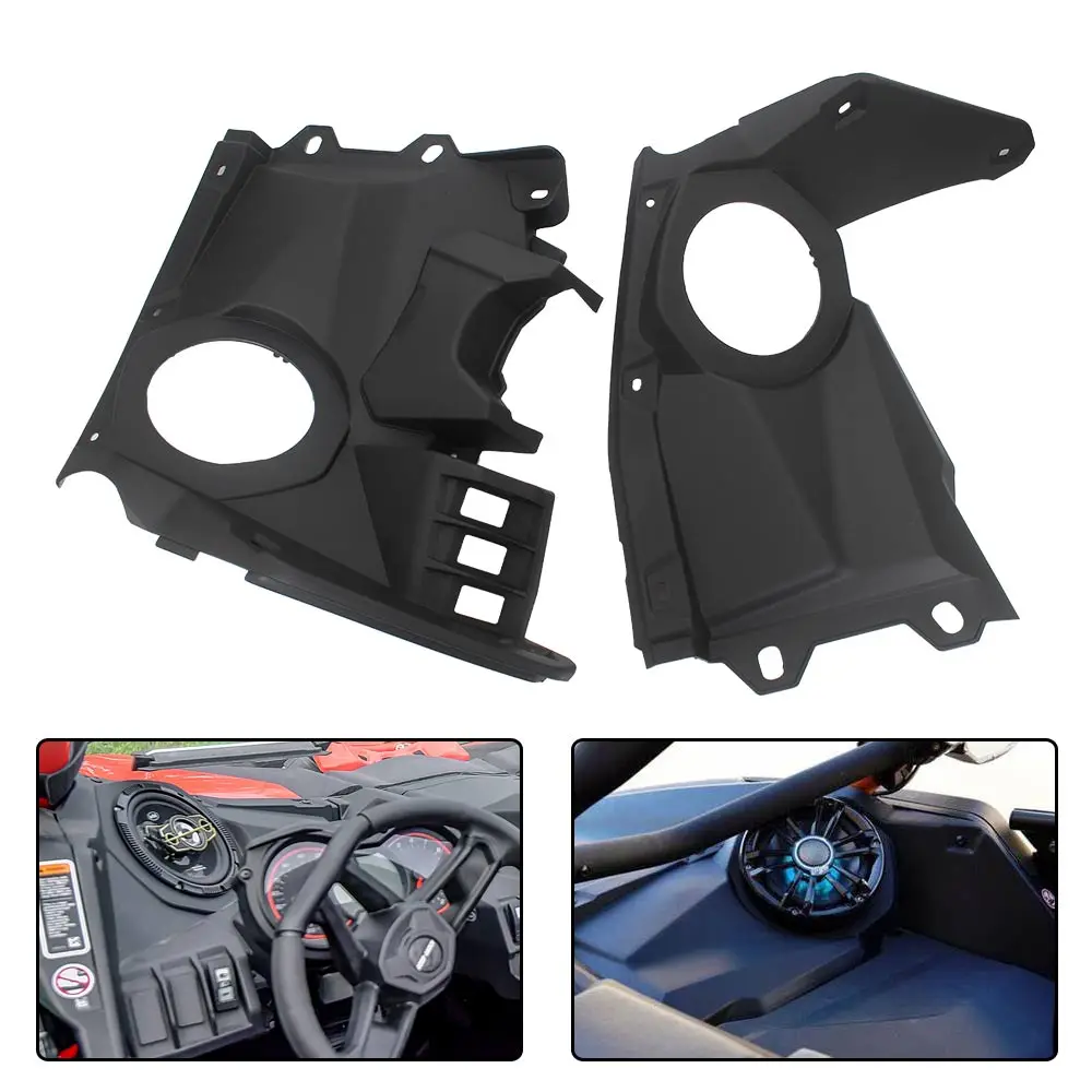 

Черные передние панели для динамиков UTV, стереосистема, комплект аксессуаров для Can-Am Maverick X3 Turbo R XDS XRS MAX DS RS 2017-2023