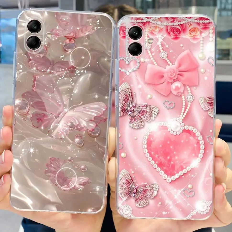 For Samsung Galaxy A04 Case A04e Cute Fashion Back Cover Soft Silicone Case For Samsung A 04 Galaxy A04e A04  Fundas Coque