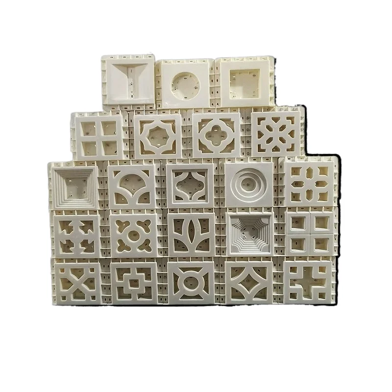 30 double-sided hollow brick molds for wall bricks decorative wall bricks, trendy hollow cement bricks prefabricated concrete