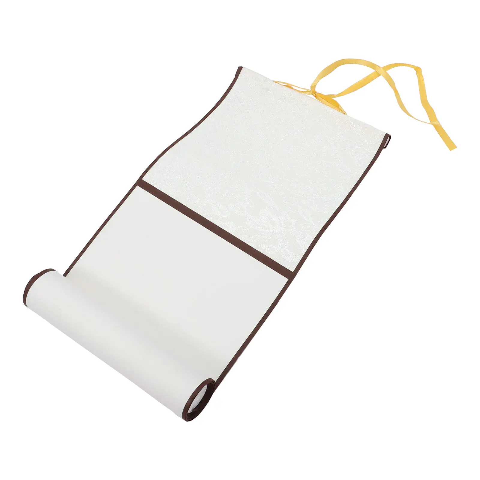 Chinese Calligraphy Hanging Scroll Rice Paper Blank Scroll for Calligraphy Small Block Letters Running Script Practice and Art