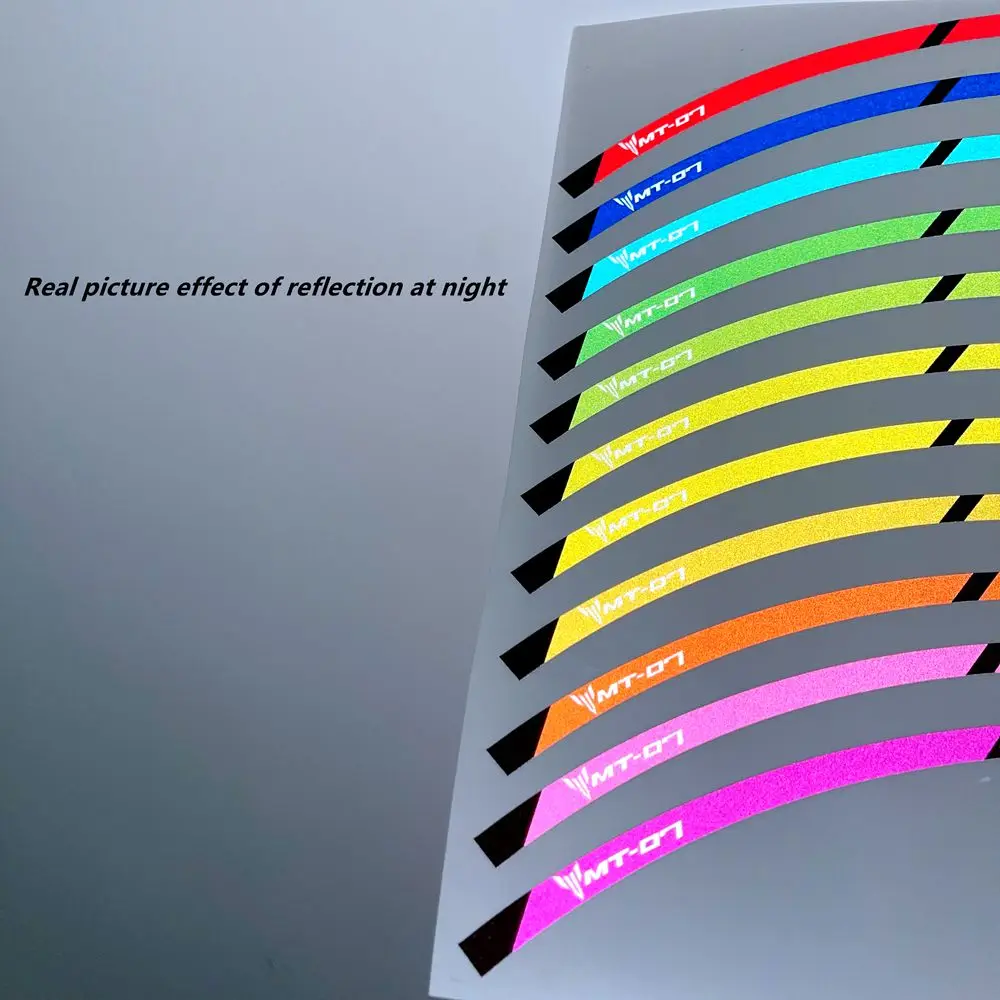 Autocollants décoratifs multicolores pour moyeu de roue de moto, jante étanche, moulage élevé, Yamaha Yzf R1, haute qualité, 17 pouces