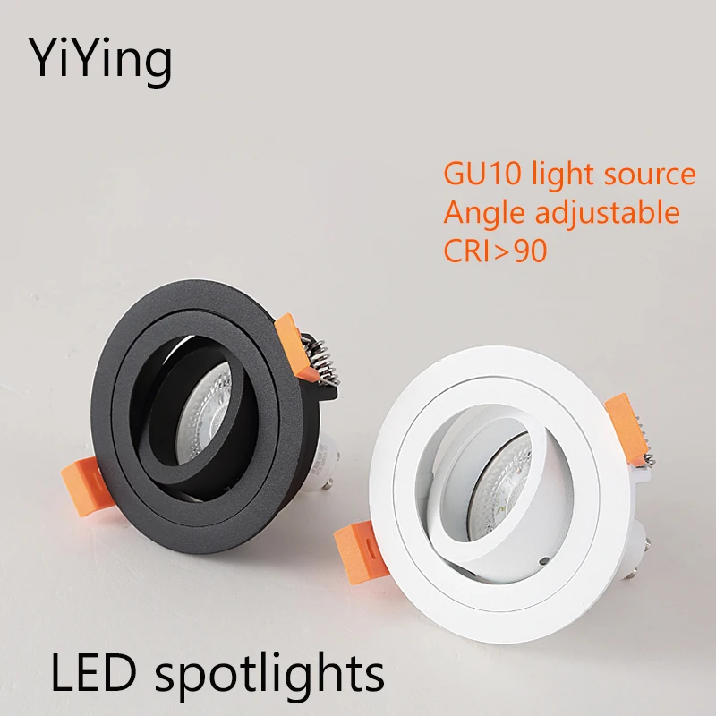 

YiYing LED Spot Light Recessed Round GU10 MR16 Bulb Downlight Ceiling Lights 5W 7W Foco Lamp AC85-265V For Kitchen Home Room