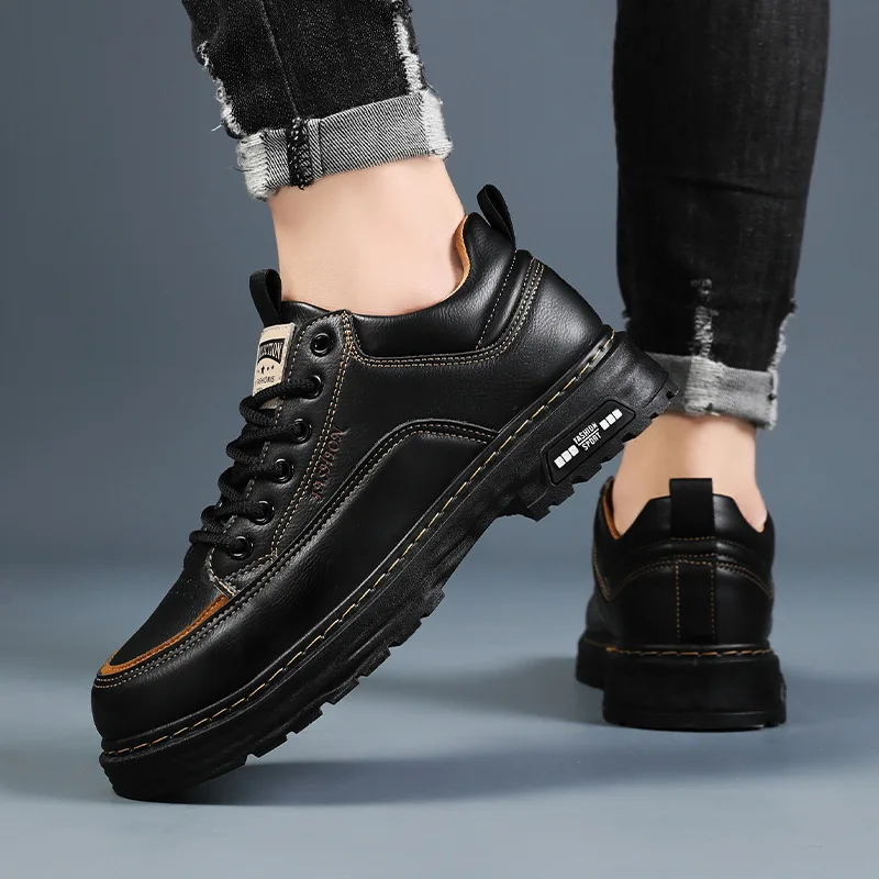 Оригинальная мужская весенняя повседневная обувь, дышащие черные кроссовки, модные прогулочные теннисные туфли для мужчин, туфли на плоской подошве1