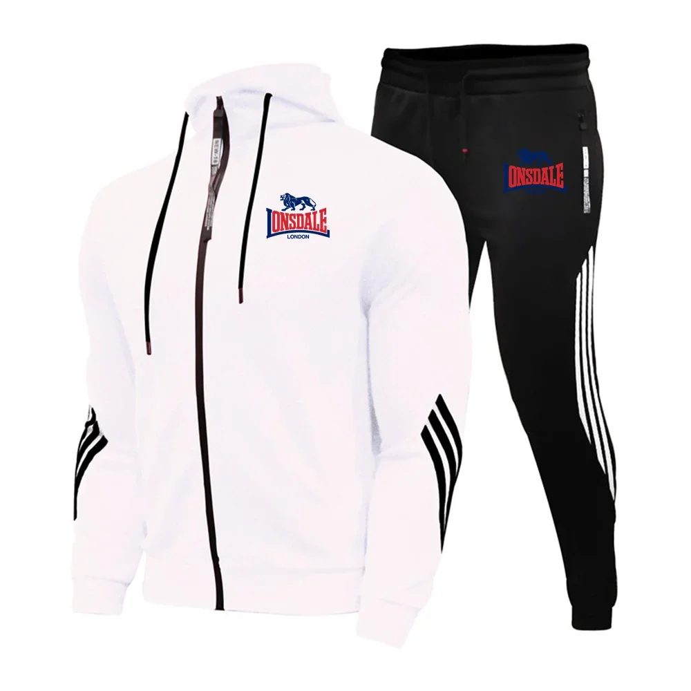 LONSDALE men\'s suit is comfortable and warm, with a business collar zipper casual jacket for autumn and winter