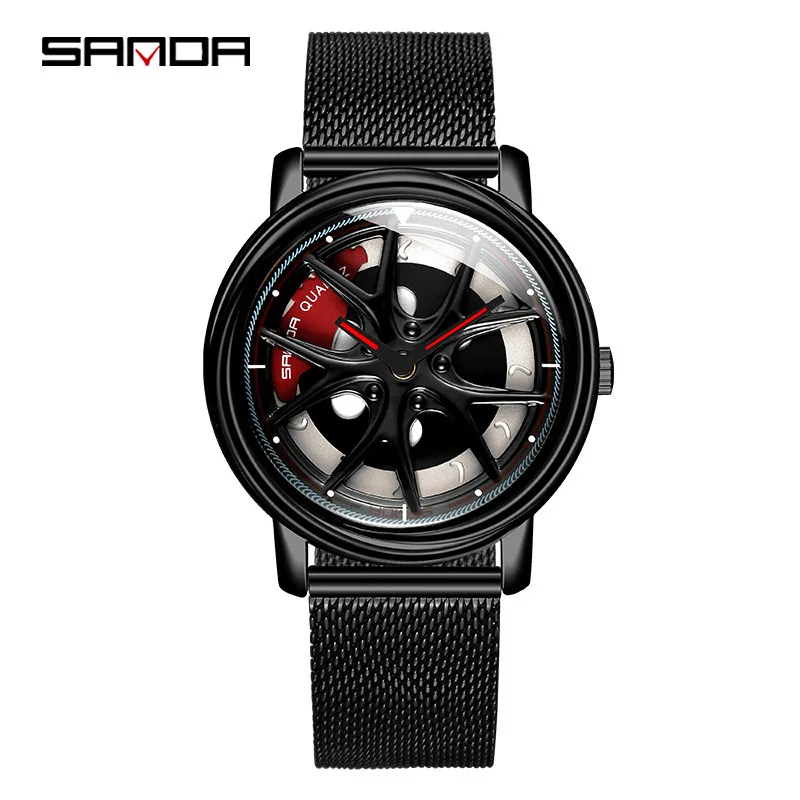 Free Shipping OUTLETSSanda New Style Fashionable Personalized Men's Creative Student Sports Mesh Strap Watch