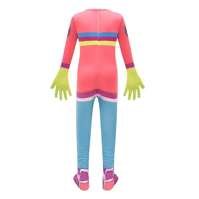 Crianças as criaturas casos traje anime cosplay sam neve bodysuit kit casey macacão máscara meninos cos ternos de halloween para crianças