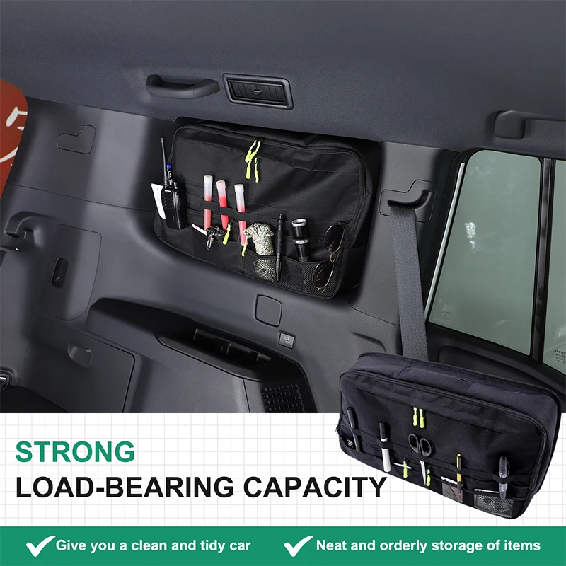 For Toyota land cruiser Prado 2024+ Car Trunk side window storage bag multi-pocket luggage bag Oxford cloth auto parts