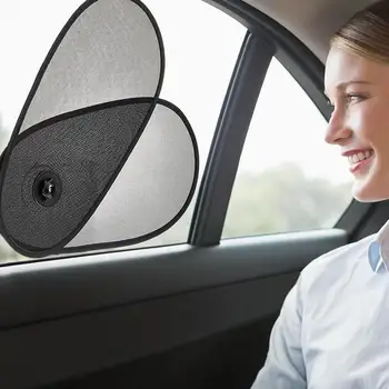 자동차 창문 쉐이드 측면 자동 창문 차양, 조절 가능한 회전 태양 쉐이드 차단기, 눈부심 쉐이드 및 자외선 차단