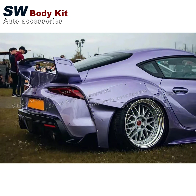 Carbon Fiber ST Style Spoiler For Toyota Supra GR MK5 A90 A91 Upgrade Rear Trunk Spoiler Lip Guide Wing Lip Rear Wing