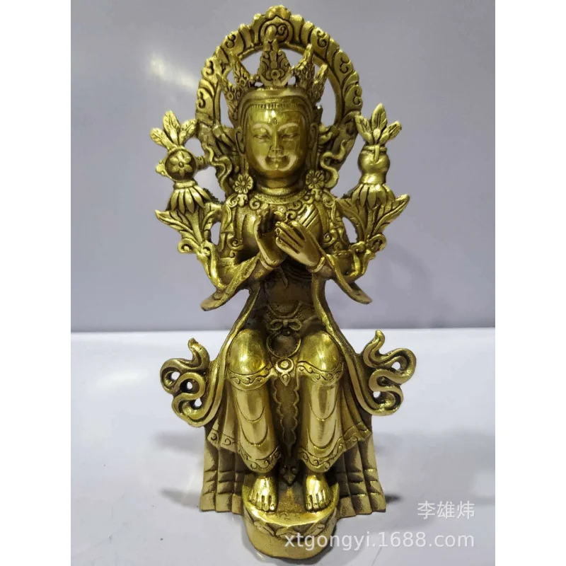

Copper Maitreya Future Qiangba Tibetan Buddha Customized Factory Wholesale
