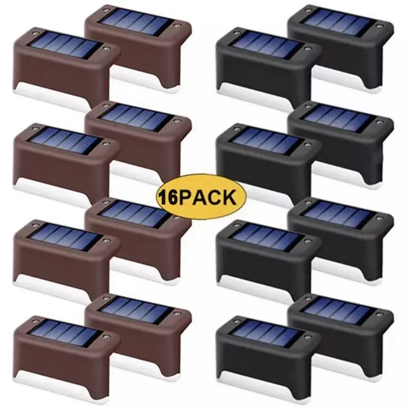 Imagem -05 - Luzes Solares para Cerca ao ar Livre Impermeável Escadas de Chapas Escadas Quintal e Passagem Pcs Pcs Pcs 10 Pcs